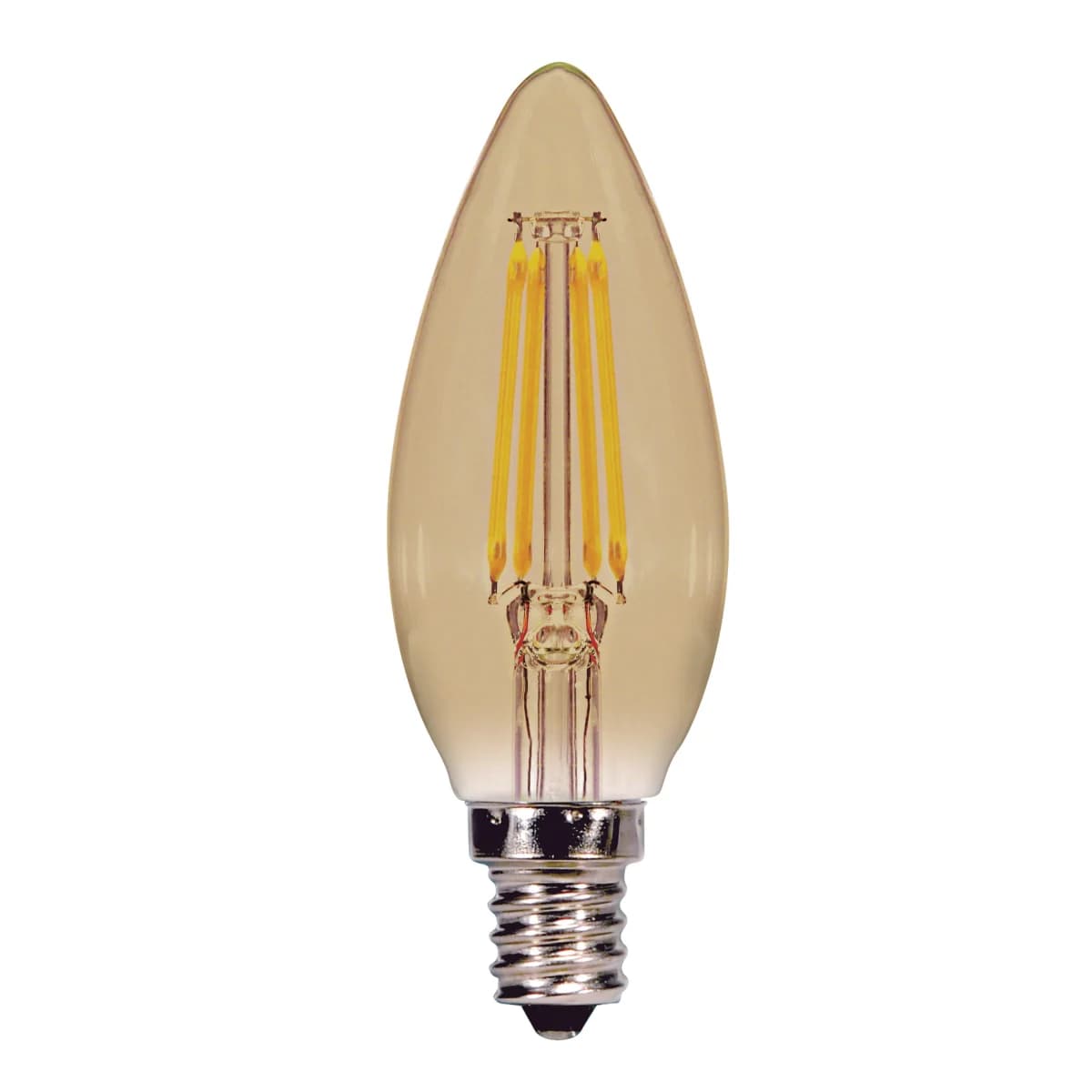 C11 Candle Filament LED 3.5W (6-pack) — replacement bulb for CopperSmith electric lanterns (E12 socket)